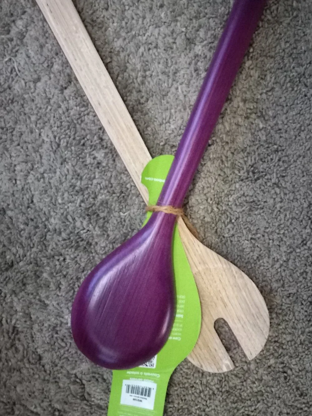 Core Bamboo Salad Servers Lilac NEW